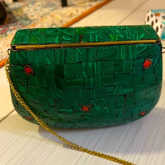 Stone Clutch emerald green - Picture 3 of 3